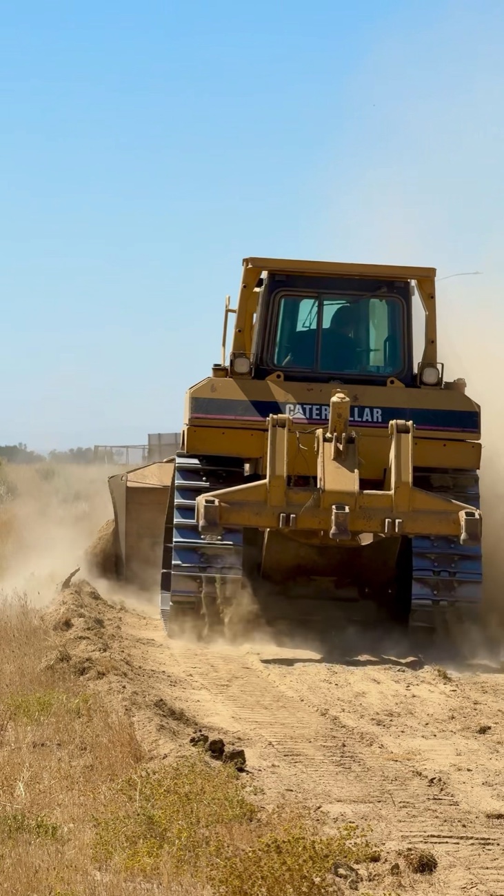 Erskine dozer doing fire abatement and land clearing